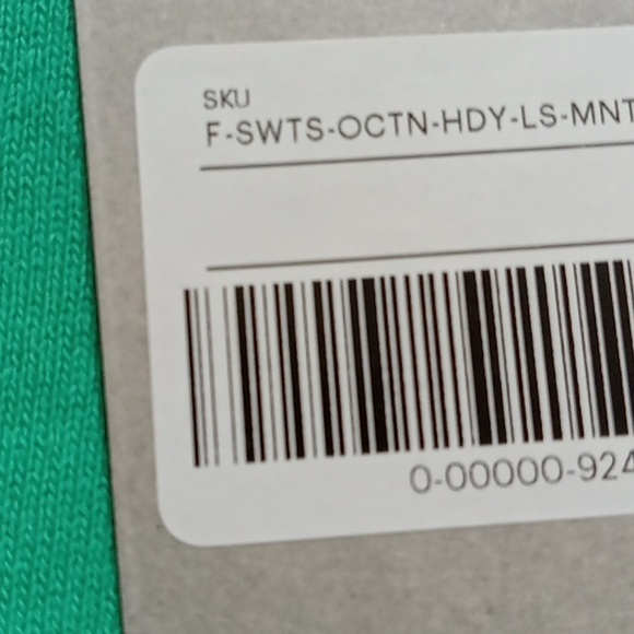 Everlane Women XS Sweatshirt EXTRA SMALL Top New  GREEN HOODY HOOD HOOHIE HOODED - Picture 5 of 6